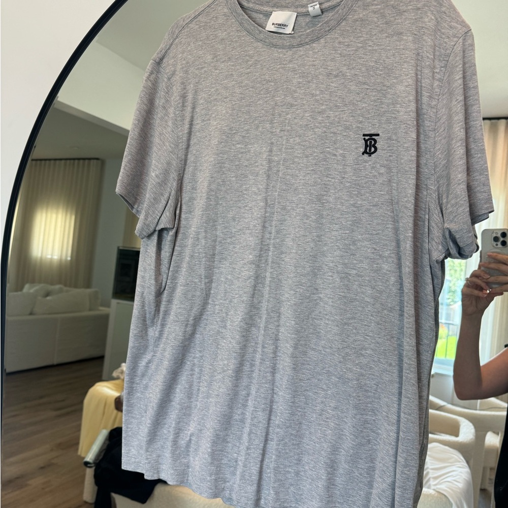 Burberry Gray Short Sleeve Tee Classic Fit